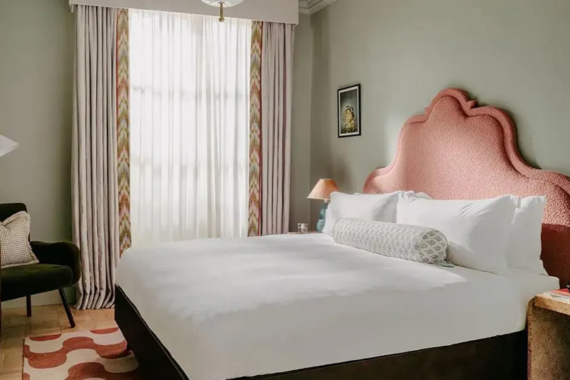 One of the guest rooms at The Hoxton, Florence. THE HOXTON, FLORENCE 